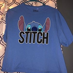 Disney stich crop top